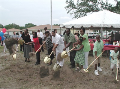 The 2006 groundbreaking for Ria Gumbs shows Jacqueline Knox on the far left, 18 years before she would realize her dream of homeownership. 