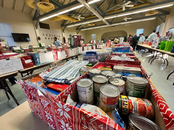 Holiday baskets for donation drive