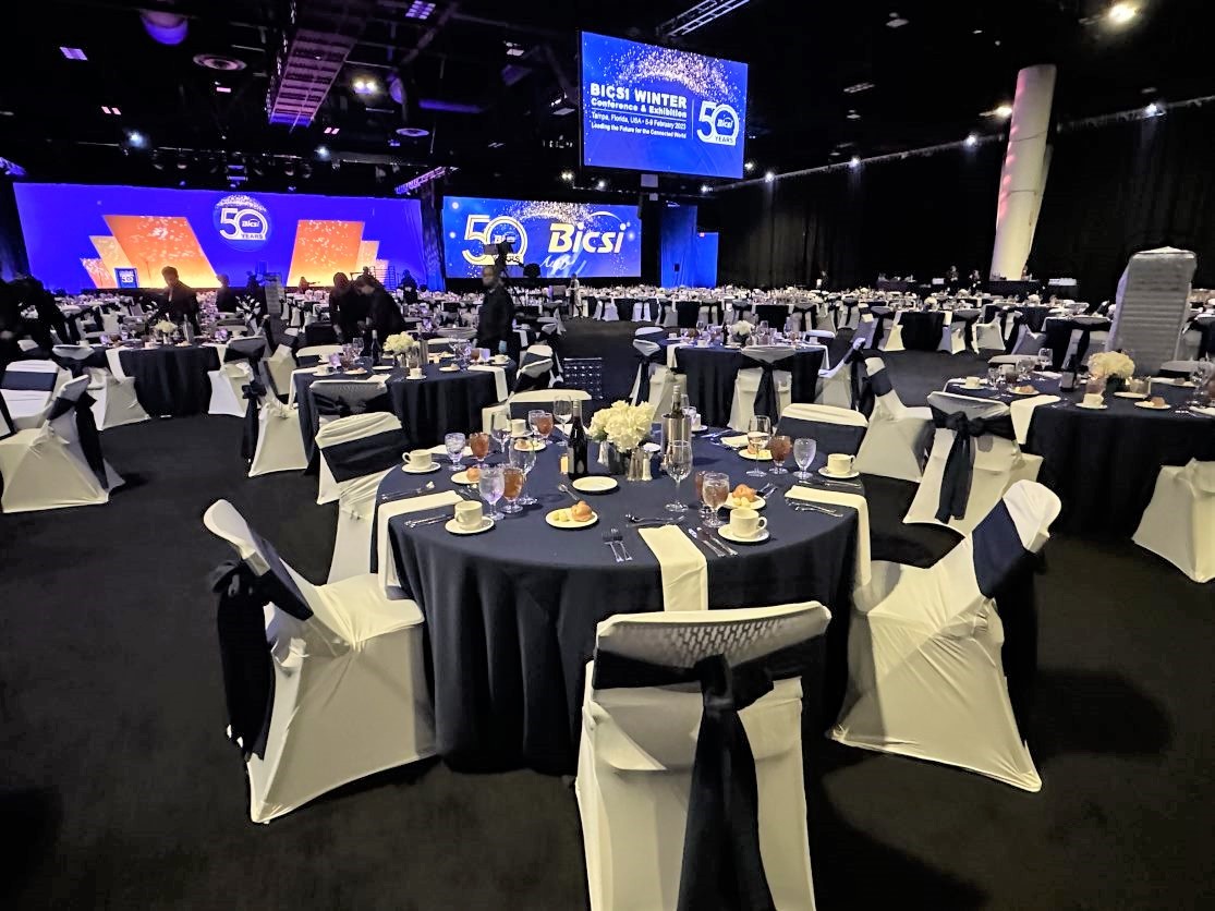 Reception in Tampa Convention Center Exhibit Hall