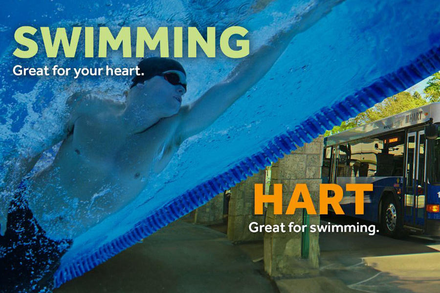 Swimming - Great for your heart / HART - Great for swimming.