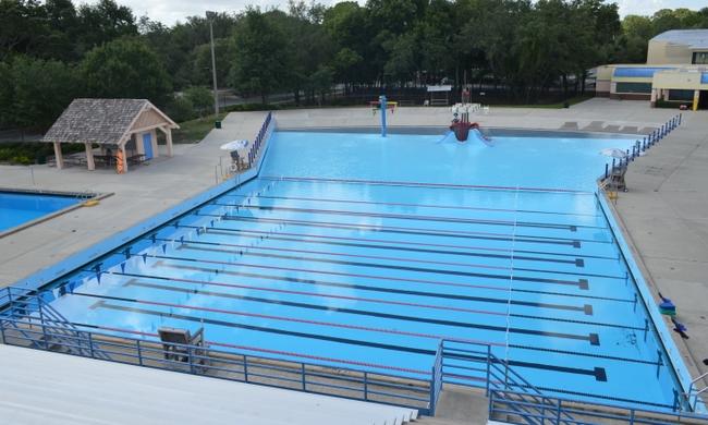 Top side overall view of Copeland Pool