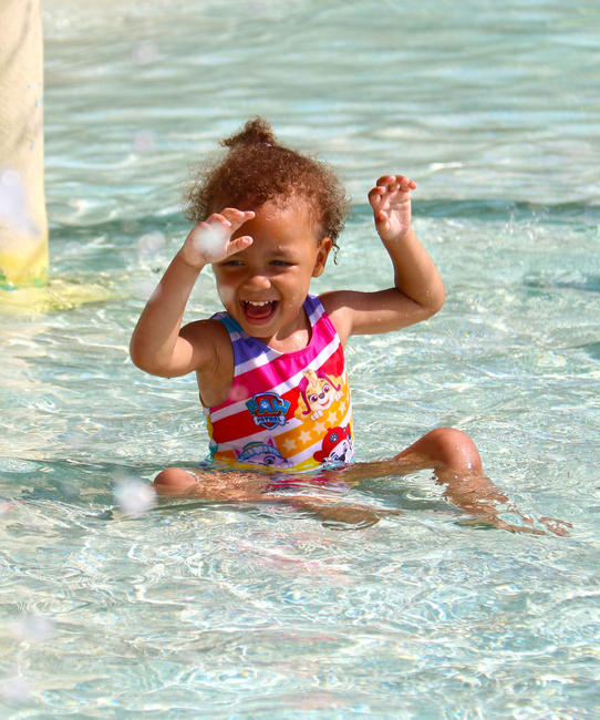 Child in pool