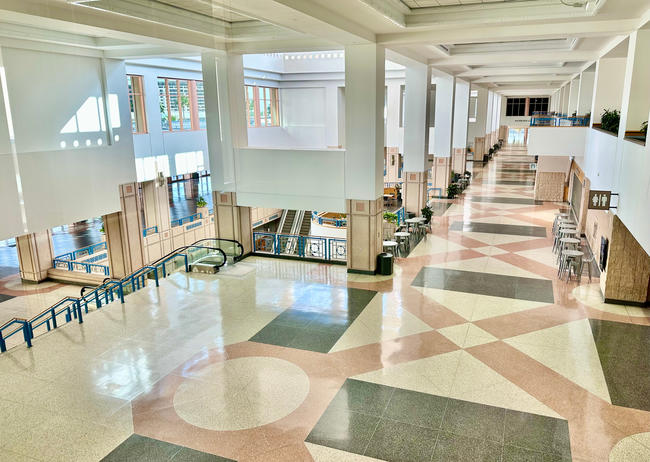 Interior hallway of Tampa Convention Center