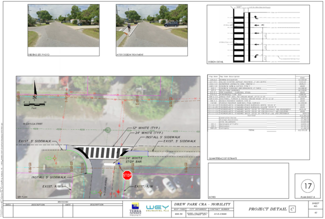 Drew Park Sidewalk, Safety, and Mobility Project