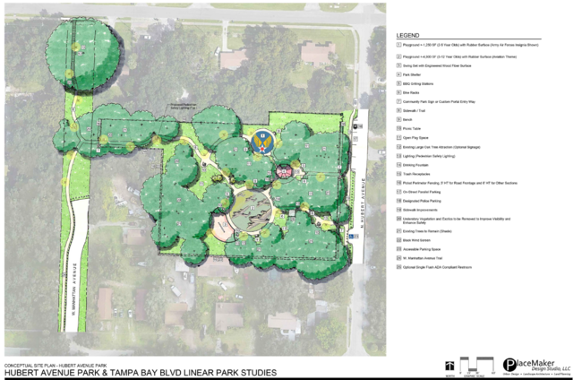 Hubert Avenue Neighborhood Park rendering