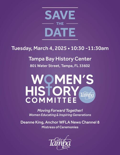 Women's History Month Save the Date 2025