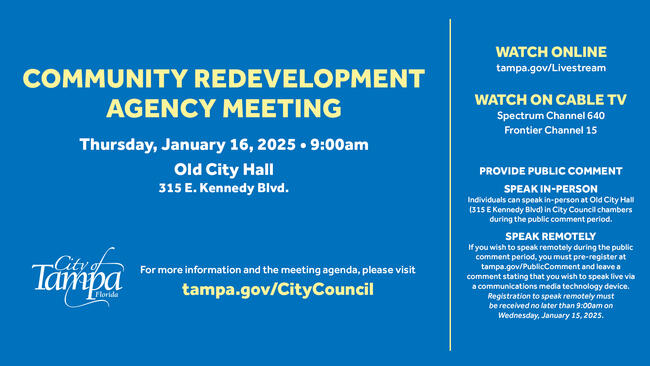 Community Redevelopment Meeting Flyer