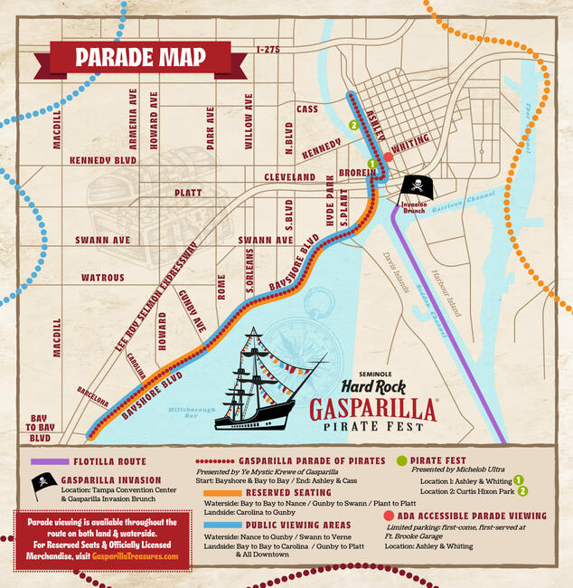 Gasparilla map