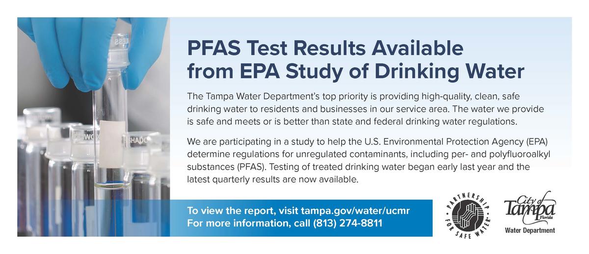 Results of EPA study on PFAS now available. 